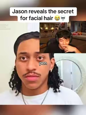 Jason reveals the facial hair secret! #menpen #facialhair 