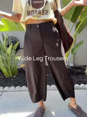 5’7, 120lb, wearing XS, fits tts ✨ #trouserpants #widelegtrousers #linenpants #trousersoutfit 