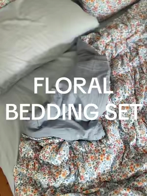 Brb crawling in bed as we speak #comforterset #beddingset #bedding #vintagefloral #tiktokshopcreatorpicks 