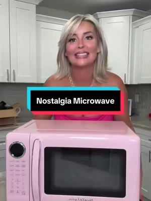 Perfect for a dorm or small apartment 🩷🩷 #nostalgiamicrowave #microwave #kitchenappliance #qvc @QVC, Inc 