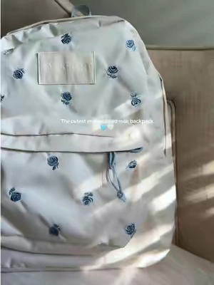 The prettiest backpack for back to school! Love the embroidered roses! Such great quality!  #jansportbackpack #girlsbackpack #backpacks #girlybackpack #backtoschoolshopping 