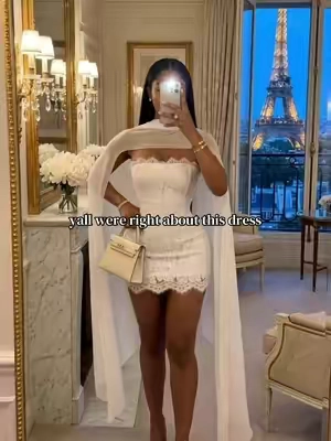 Obsessed  #lacedress #minidress #elegantdress #datenightoutfit #outfitinspo 