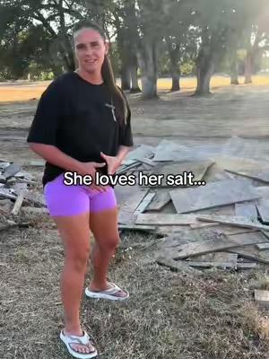 She loves her salt! #Electrolytes #FireSalt #drink 