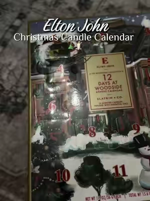 Elton John x Slatkin Candles 🕯️ 🎄grab your advent calendar now at @QVC, Inc #adventcalendar #candle #candles #christmascandle 