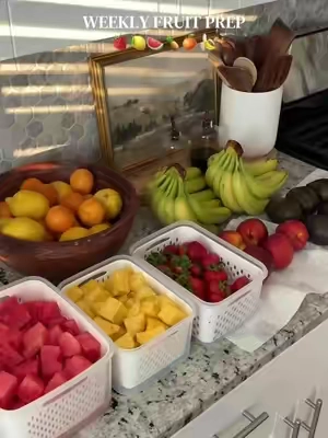 the best part of summer☀️🍋🍉🍊🍓🍍#fruitprep#foodprep#prepwithme#asmr#momlife  