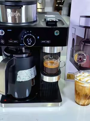 Why waste money at coffee shops when you can make delicious espresso, drip coffee & specialty drinks right at home?! @Ninja Kitchen #coffee #coffeeathome #coffeemaker #ninjacoffeemaker #tiktokshopcreatorpicks 