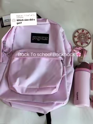 Replying to @⋆. 𐙚 ˚𝓲𝓼𝓪 ྀི⋆౨ৎ˚ ࣪ Color is Pink Ice🌸🎀 @Tillys #backtoschool #backpack #jansport #pink#college 