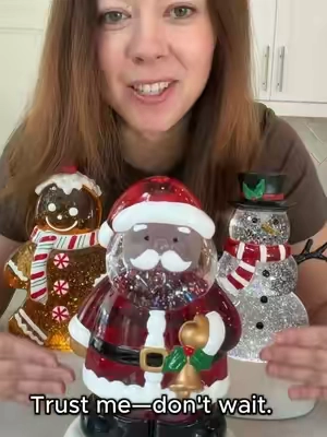 Christmas figures gloves for your home decor #christmasdecor #snowglobes #globes #christmas #holidaydecor 