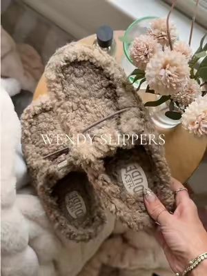 so amazing I need them all 🧸😅 @HeyDude #heydudeshoes #heydudeslippers #fuzzyslippers #womensslippers 
