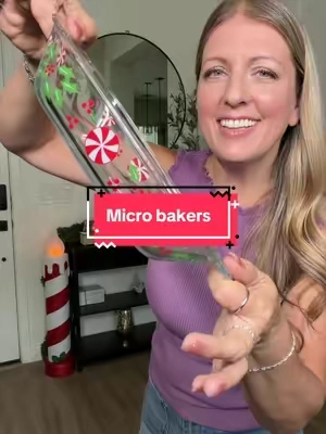 Christmas in July just got even cuter with these micro bakers 🙌 #Temptations #KitchenFinds #Bakeware #GlassBaker #qvcchristmas 
