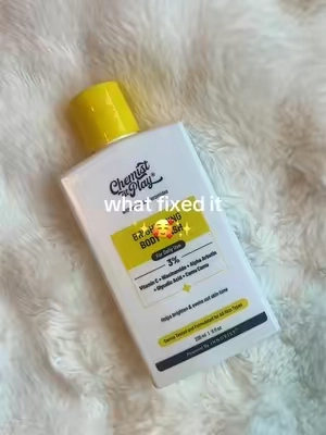I don’t miss my dark neck  @Chemist at Play  #chemistatplay #neck #darkneck #hyperpigmentationtreatment #tiktokshopcreatorpicks 