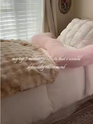 they’re all so comfy and cozy! definitely worth it for the quality! ☁️🌸 #mellowsleep #mellowcomforter #cozyessentials #bedroommakeover #tiktokshopcreatorpicks 