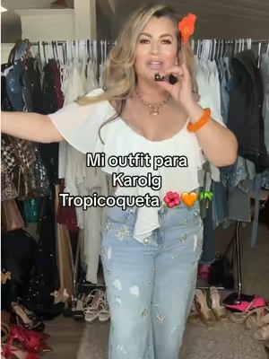 Karolg tropicoqueta outfit 🌺🧡🌴#karolgconcertoutfit #karolgoutfitideas #tropicoquetatour #karolgfans #karolg @AKIRA @VIBECORE Women Apparel 