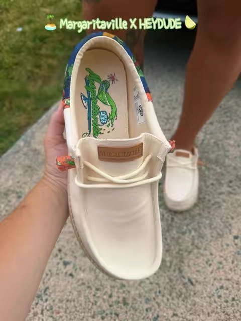 HEYDUDE Margaritaville Collection - Comfortable flip flop sandals and slip on shoes won't last long! Grab your size before they are gone forever!! #tiktokshopcreatorpicks #heydude #heydudesuperbrandday #margaritaville #flipflops