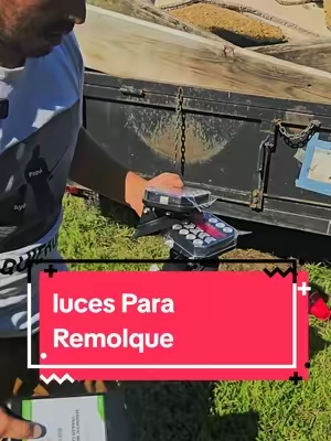 Respuesta a @user634771207533 Luces para remolcar veiculos o traila , camión trailer grúas #dealsforyoudays #trailer #gruas #tool #recargable 