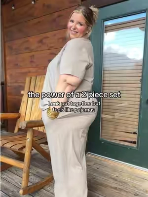 I love a good plus size two piece set! I’m a size 24W and 5’6” wearing the 3X in this plus size piece! #tiktokshopcreatorpicks #tiktokshopsummersale 