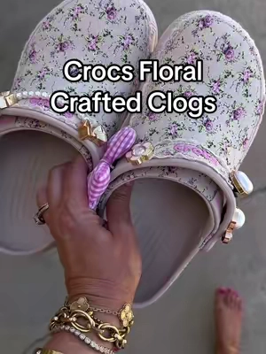 @Crocs #crocs #floralcraftedcrocs #crocsfloral 