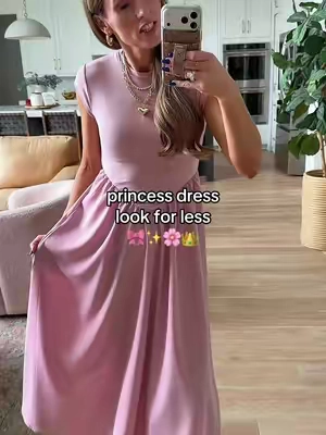 🎀Prettiest pink! True to size, side up if between sizes or unsure at all.  #Dress #dresses #lookforless #affordablefashion #modestdress 