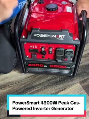 PowerSmart 4300W Peak Gas-Powered Inverter Generator - High Power Motor,ECO Mode #generador #generadorelectrico #generator #paratiiiiiiiiiiiiiiiiiiiiiiiiiiiiiii #summersales 