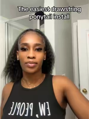 If you’ve been looking for a ponytail that’s actually full, blends well, and doesn’t take forever to put on… this is the one.#drawstringponytail #protectivestyles #ponytail #beautyfinds #shopmylinks 