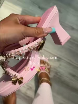 The prettiest pink charm heel sandals 🎀💕🩷💫 @Dolls Kill #cuteheels #prettyinpink #pinkheels #shoeshopping #dollskill 