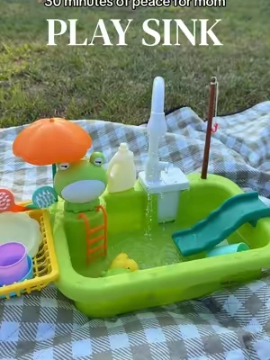 my son has been playing with this toy since he was 7 months, he's 13 months now and still loves it! #toddlertoy #playsink #watertoysforkids #tiktokshopsummersale 