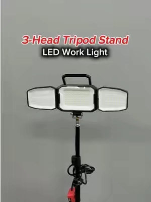 Lightweight and portable for camping, repairs, or power outages.💡🏕️🧱🛻#ecarke #light #worklight #milwaukee #construction 