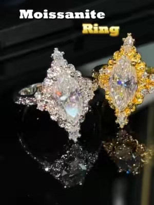 The Versailles Marquise Ring spendless and get more!#delzzad #2026trend #summerlooks #bidandwin #tiktokshopsummersale #moissanitejewelry #moissanitering #summerjewelry #unisexjewelry #icedout #marquisediamond #marquisering