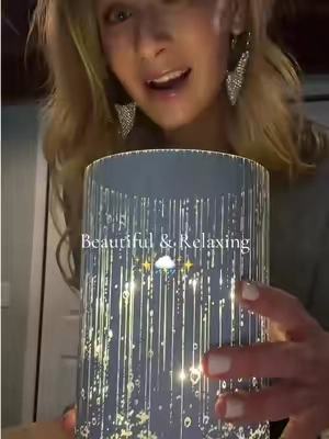 Relaxing rainfall sounds and light in one. #homedecor #soundmachine #rainsounds @QVC, Inc #QVCLoyaltyProgram