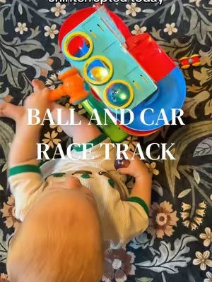 building fine motor skills and keeping them this entertained is a major win for me. #toddlertoys #ballracetrack #besttoddlertoys #tiktokshopsummersale 
