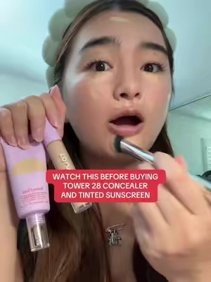spreading the word!!! #tower28 #acnesafemakeup #concealer #tintedsunscreen 