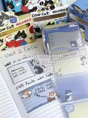 Watch my notes be unstoppable with these adorable sticker notes🥹‼️ #stickynotes #schoolsupplies #notes #study #fyp 