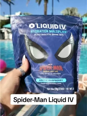 blue slushie nostalgia and spidey 💙🕷️❤️#liquidiv #stayhydrated #spiderman #drinkmorewater #hydration 