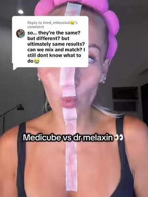 Replying to @tired_millennial🫠 Medicube vs. Dr. Melaxin 👀 I tested both and here’s which one I would choose for mature-looking skin and why. If you’re trying to decide between these two viral Korean skincare sets, this comparison may save you some time. #DrMelaxin #Medicube #KoreanSkincare #MatureSkin #SkincareComparison 