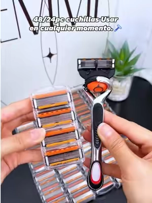 ✨ Mejora tu juego de afeitado AHORA 🪒 Suave con la piel, afilado con el vello—ideal para uso diario o viajes! #tiktokshopsummersale #afeitar #barberia #cuchillas #hombres