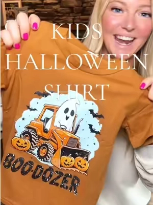 The cutest kids Halloween shirt!! #kidshalloween #halloweenfinds #halloweenshirt #kidsclothes  Halloween kids shirts fall outfits  