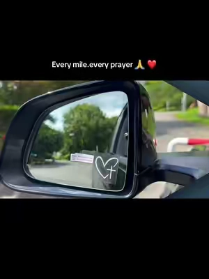 Heart ❤️ ❤️ & Cross ✝️✝️ car rearview mirror sticker.cute #backtoschool #giftideas #faith #christiantiktok #jesuschrist 