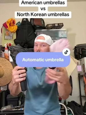 Korean vs American umbrellas. Which one do you prefer? #umbrella #automaticumbrella #tiktokshopcreatorpicks #tiktokshopsummersale 