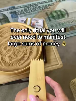 The only ritual you will ever need to manifest large sums of money 💰 #money #manifest #manifestingmethods #lawofattraction #ritual 