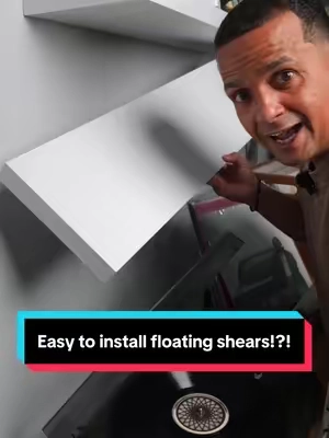 Finally!?! Floating shelves that are easy to install!?! 🙏🏽 #backtoschoolshopping #tiktokmademebuyit #tiktokshopcreatorpicks #tiktokshopsummersale #floatingshelves 