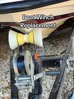 Rhino USA Heavy Duty Boat Winch @Rhino USA #boatwinch #boats #boat #bassboat 