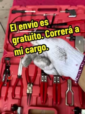Juego de 16 piezas de pinzas para mangueras. Ninguna abrazadera se te va a resistir.#CambioDeRadiador #HerramientasParaMecanicos #MecanicaAutomotriz #TallerEnCasa