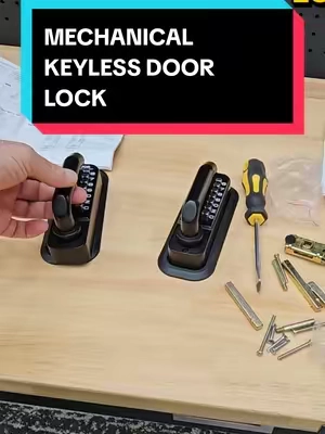 VEVOR MECHANICAL KEYLESS ENTRY LOCK, 14 DIGIT, KEYPAD LOCK, DOUBLE SIDED, ZINC ALLOY,  WATERPROOF, DOOR HARDWARE, KEYLESS COMBINATION PADLOCK. #doorlock #vevor  #mechanicaldoorlock #tiktokshopsummersale #tiktokshopcreatorpicks @Haidee_Collab @VEVOR Store @CreatorCollab_Mabel 