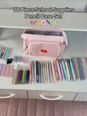 Everything you’ll need in 1 pencil case 🤩🖊️ #schoolsupplies #schoolessentials #pencilcase #collegeessentials  #TikTokshopbacktoschool 