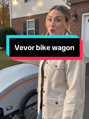Vevor bike utility wagon makes life so much easier #bike #ebike #wagon #tiktokshopcreatorpicks #tiktokshopsummersale 