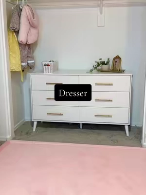 finding this deal on TikTok shop is crazy 🥹👏🏼 #kidsdresser #whitedresser #furniturefinds #parentinghacks #dresser 