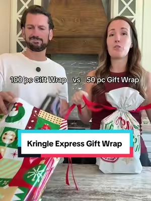 This just saved so much time and frustration! #giftwrap #wrappingpresents #christmaspresents #giftbags #tiktokshopcreatorpicks 