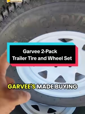 Trailer tires and wheels shipped free right to your door for under 200 bucks @GARVEE #tireshop #tires #tiktokmademebuyit #traileraccessories #trailertires 