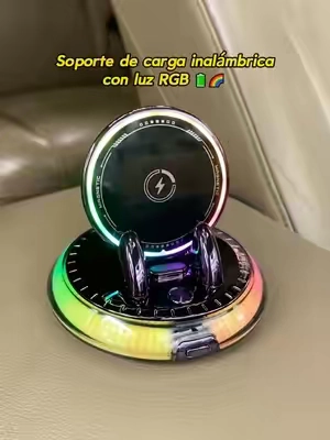 ¿Todavía no encuentras el soporte de teléfono ideal para tu coche? Este es perfecto para ti. #carmount #carcharger #wirelesscharging #phoneholder #tiktokmademebuyit 