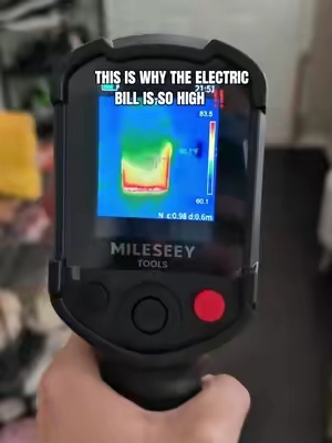 Mileseey thermal imaging tool to detect cold or hot spots. #thermalimaging #mileseey #diyhouserenovations 